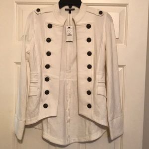 NWT- Express Creme Colored Button Detail Jacket
